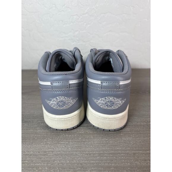 Air Jordan 1 Low Vintage Stealth Grey White 553560-053 Size 7Y Sneakers - Picture 7 of 9